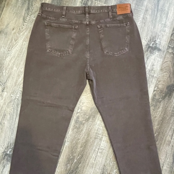 Brown Loose Denim Pants - Picture 1 of 4